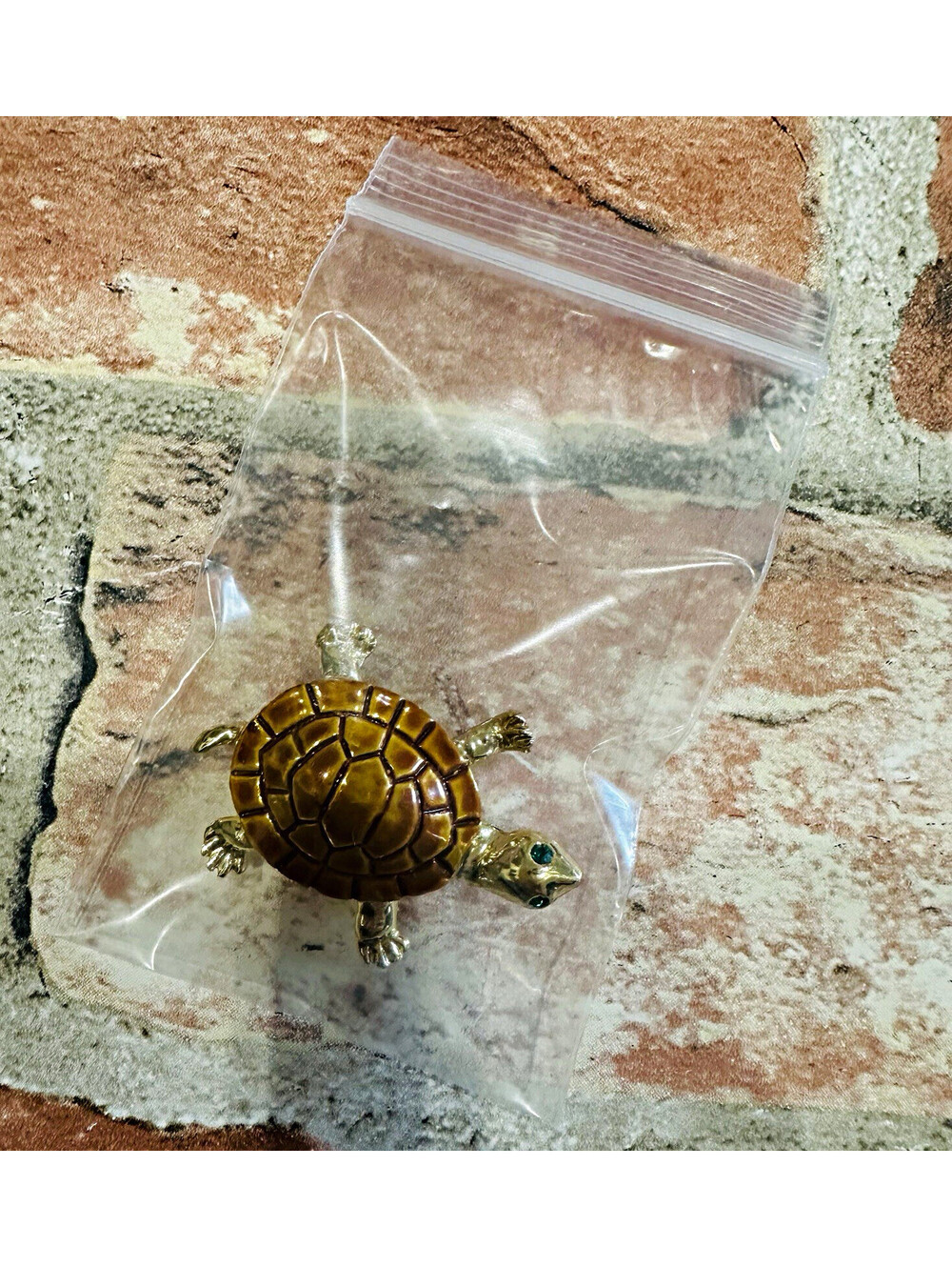 Gold Tone Metal Turtle Brooch Pin, Animals NWOT